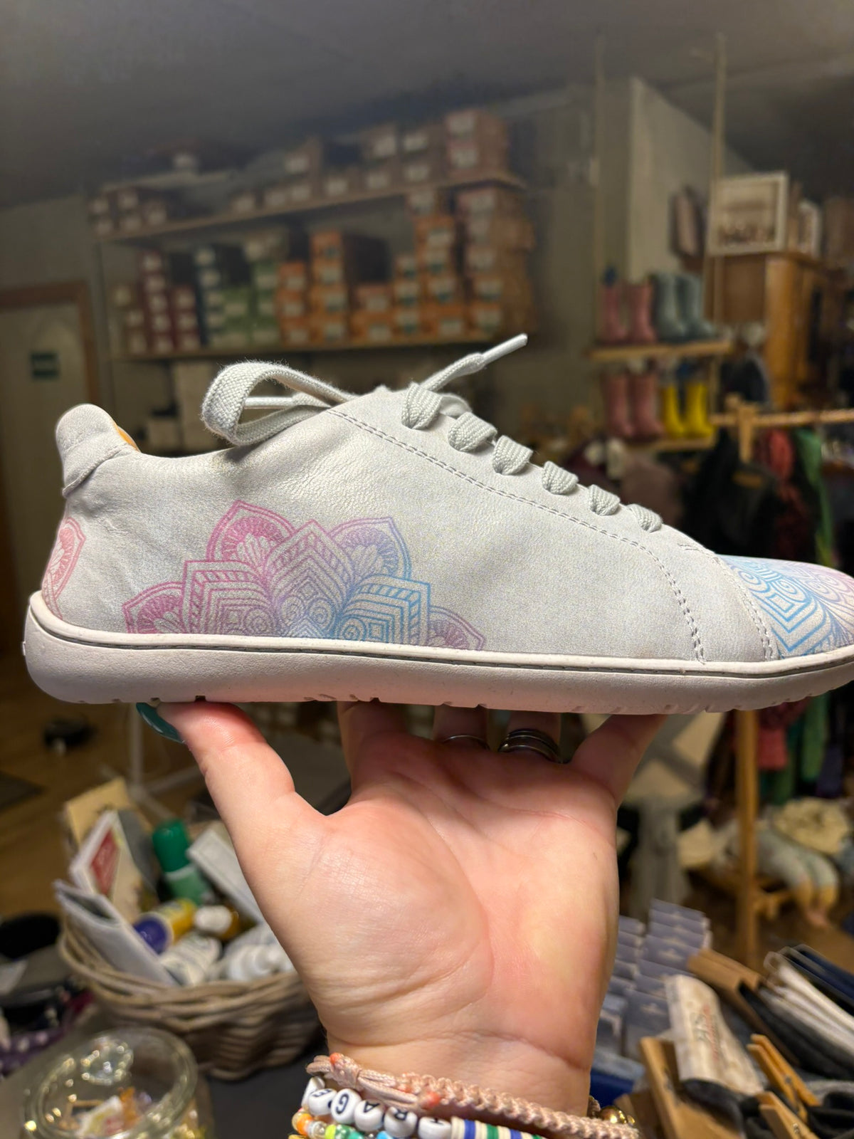 D.D. Step Stitch & Walk Damen Barfußschuh Sneaker Mandala