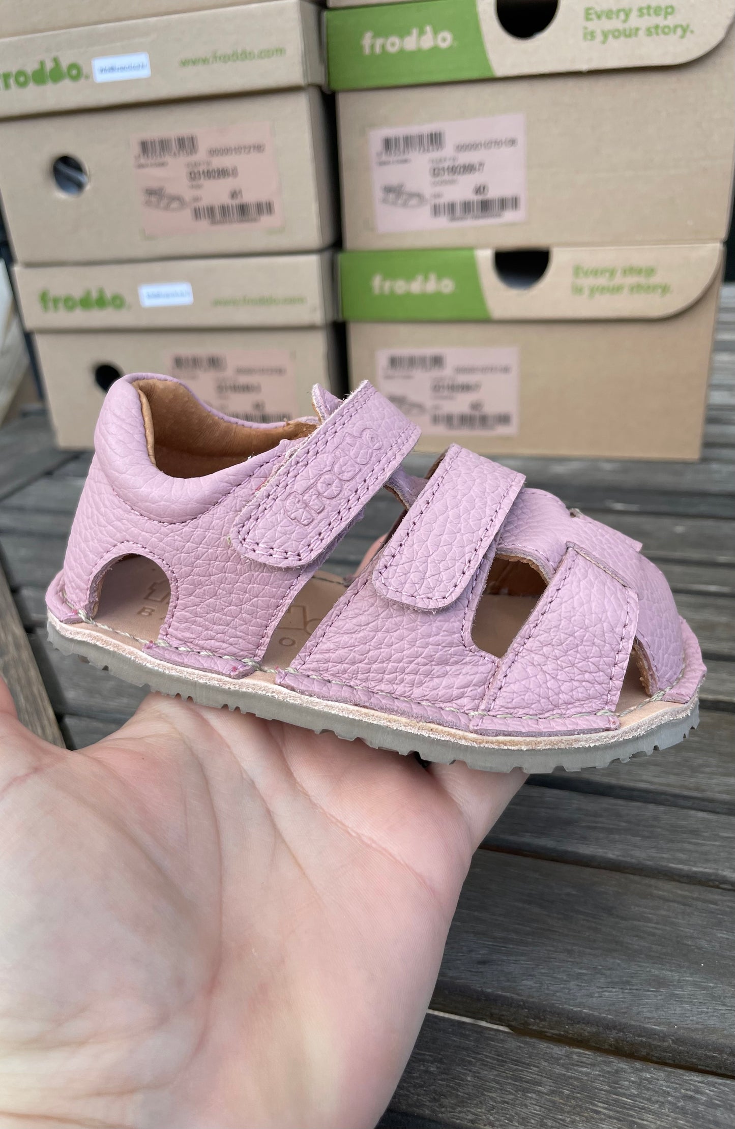 Froddo Barfußsandale Flexy Avi Navy/Pink