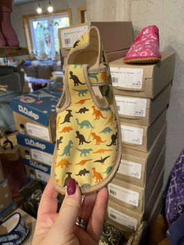 Beda Slim Kinder Hausschuhe BFN 170020/W Dinosaurier