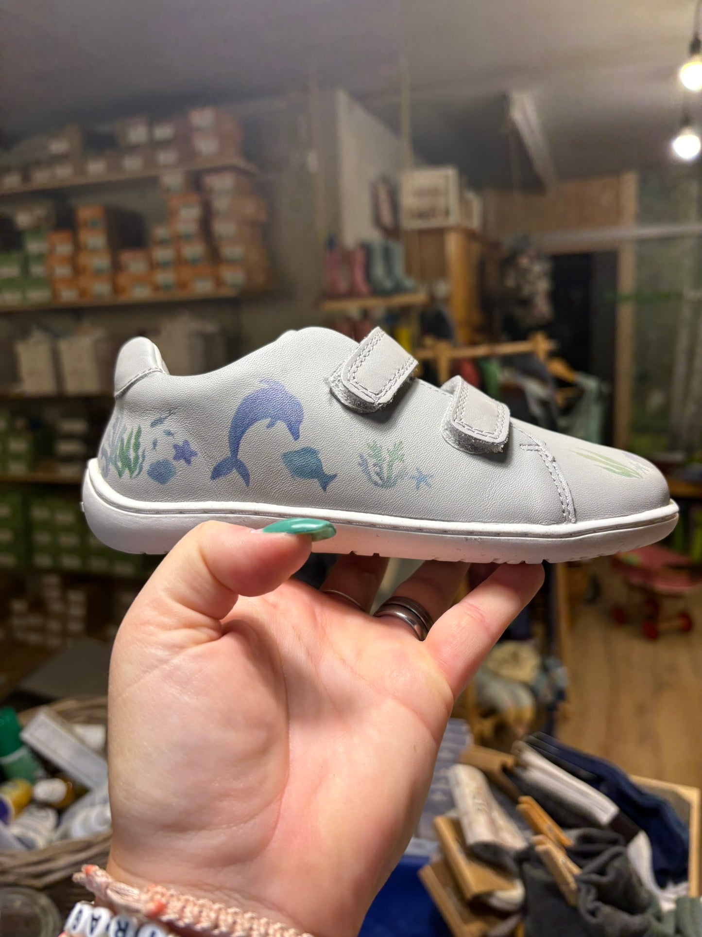 D.D. Step Stitch & Walk Barfuss Sneaker Sea
