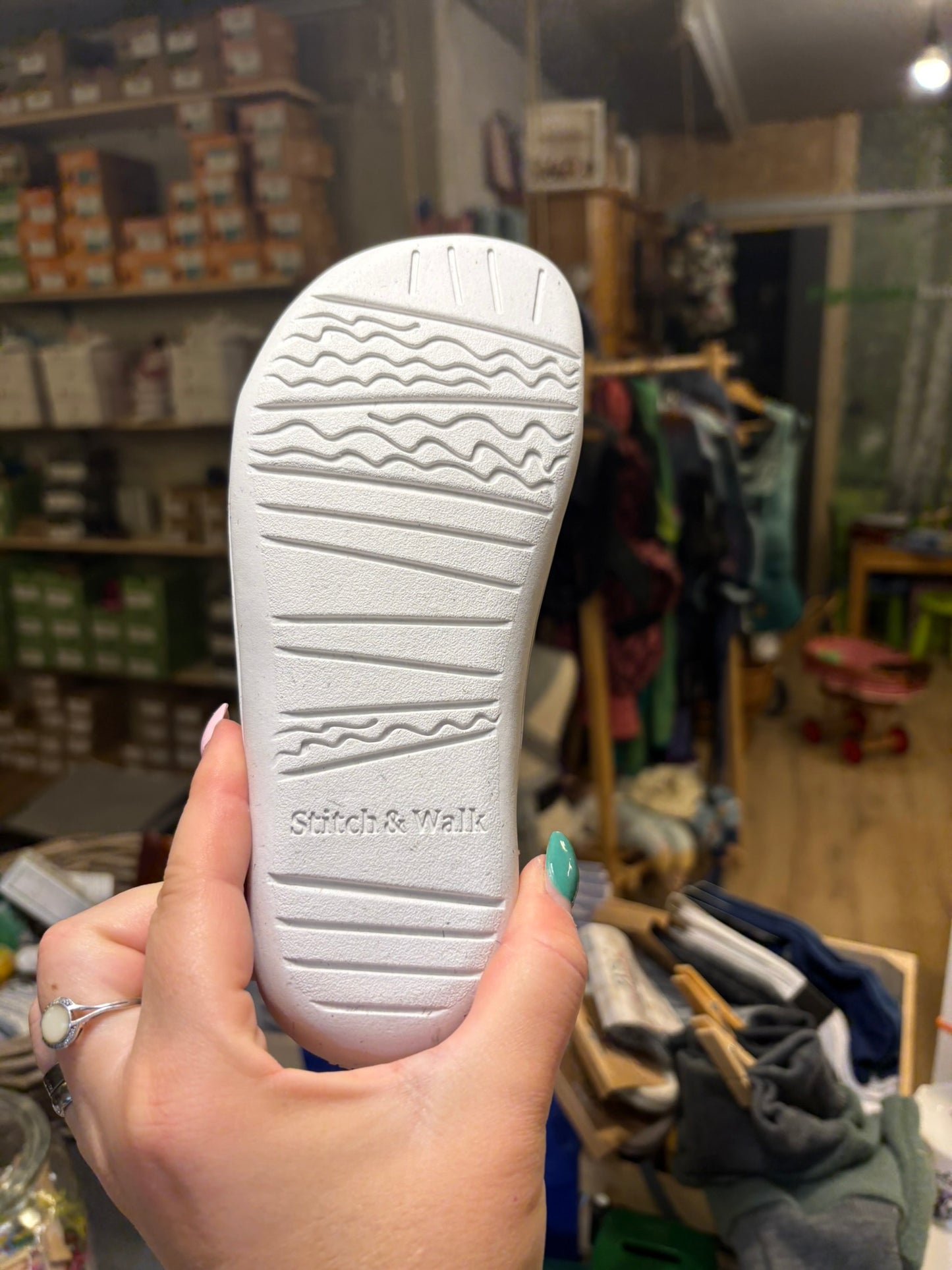 D.D. Step Stitch & Walk Barfuss Sneaker Sea