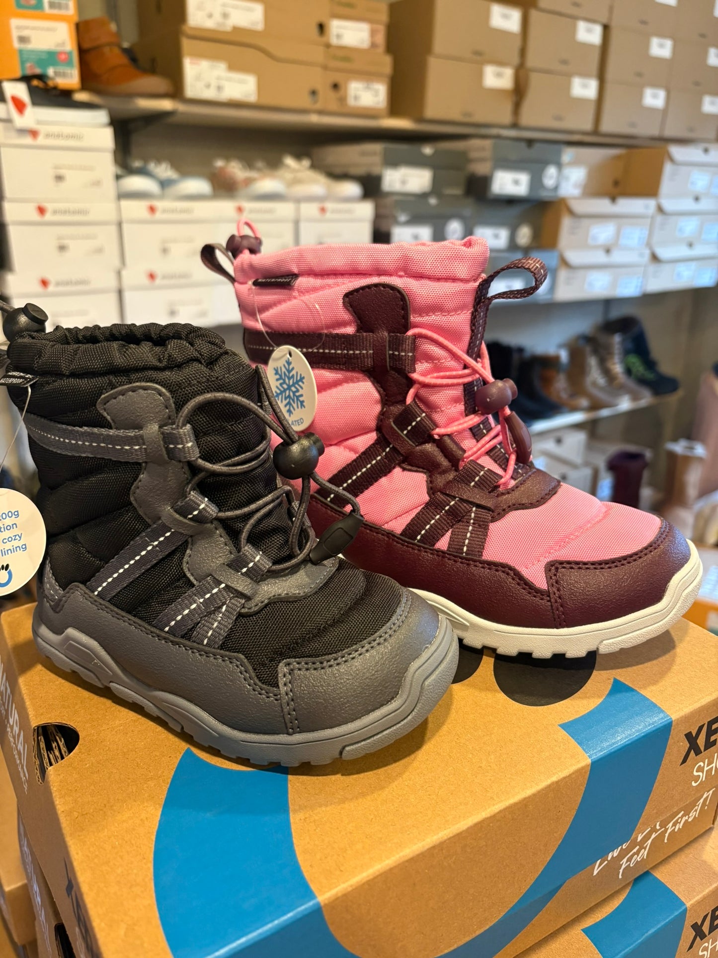 Xero Alpine pull on Kids Barfußschuh Winterstiefel
