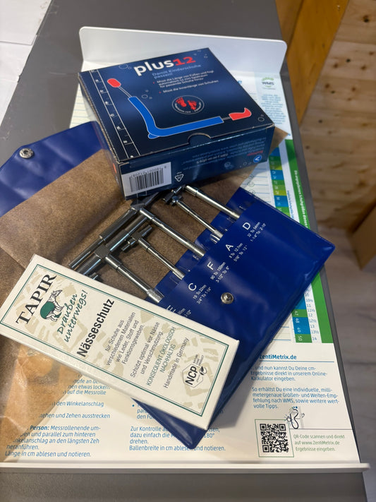 Plus12, Zentimetrix, Teleskoplehren & Tapir Nässeschutz Kombipaket