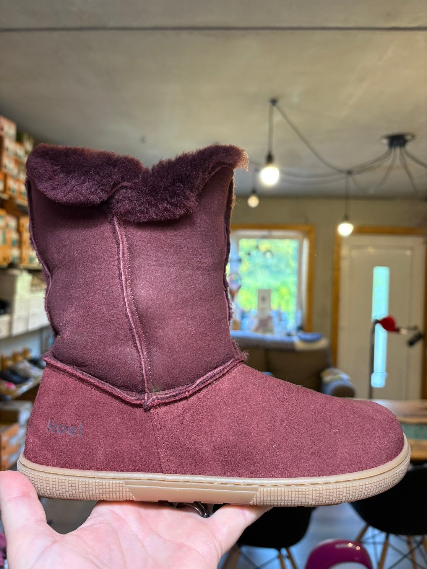 Koel Freya Damen Barfuß Winterstiefel Schlüpfboots