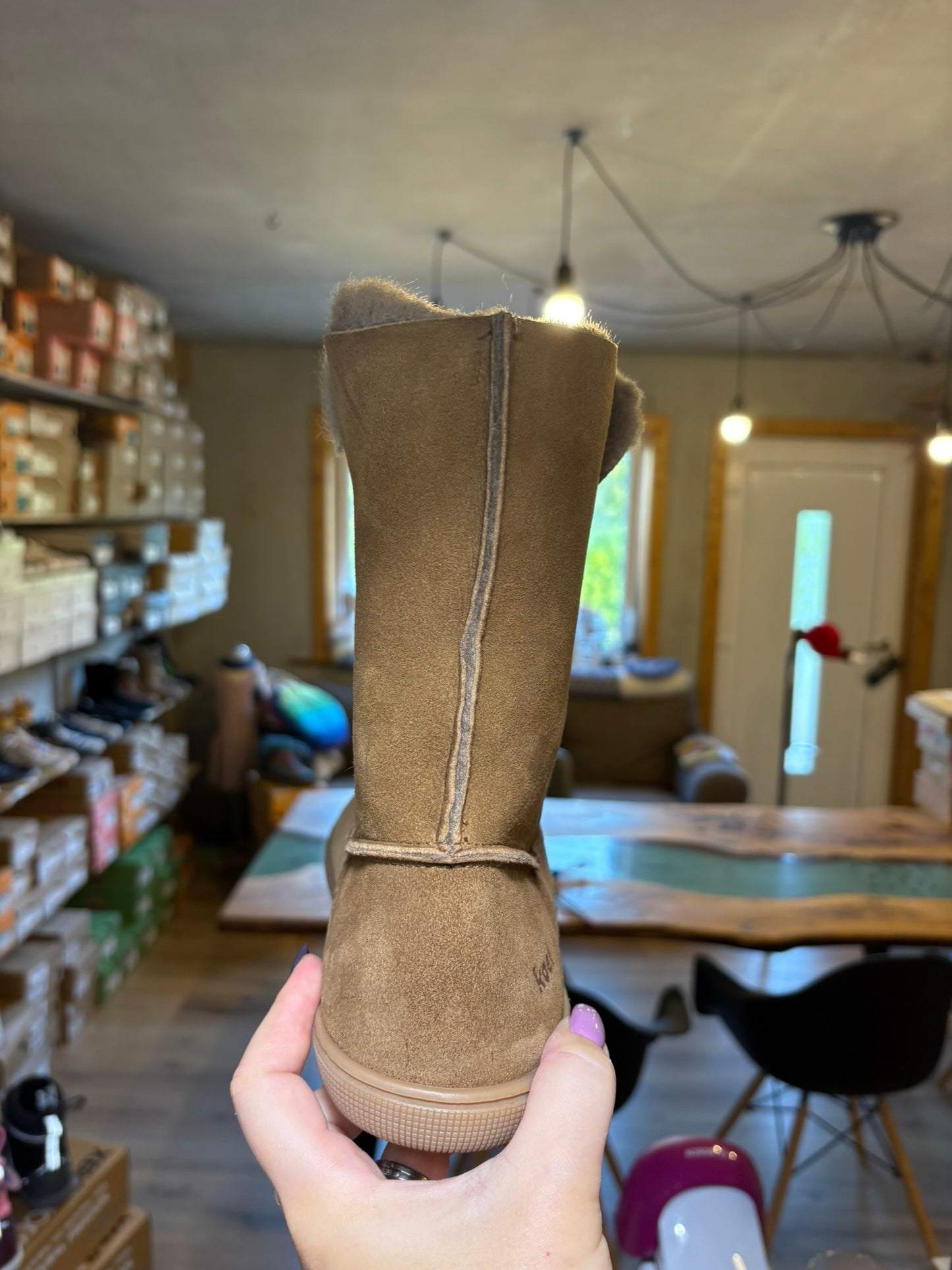 Koel Freya Damen Barfuß Winterstiefel Schlüpfboots