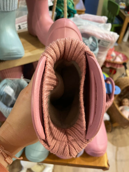 D.D.Step Kinder Gummistiefel mit Fleece-Socke