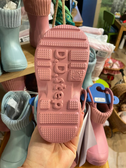 D.D.Step Kinder Gummistiefel mit Fleece-Socke