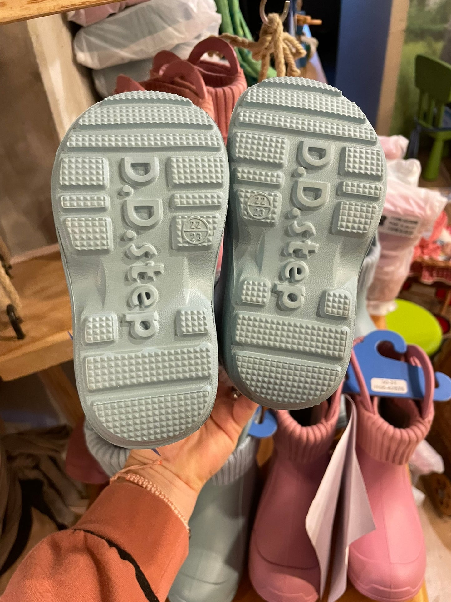 D.D.Step Kinder Gummistiefel mit Fleece-Socke