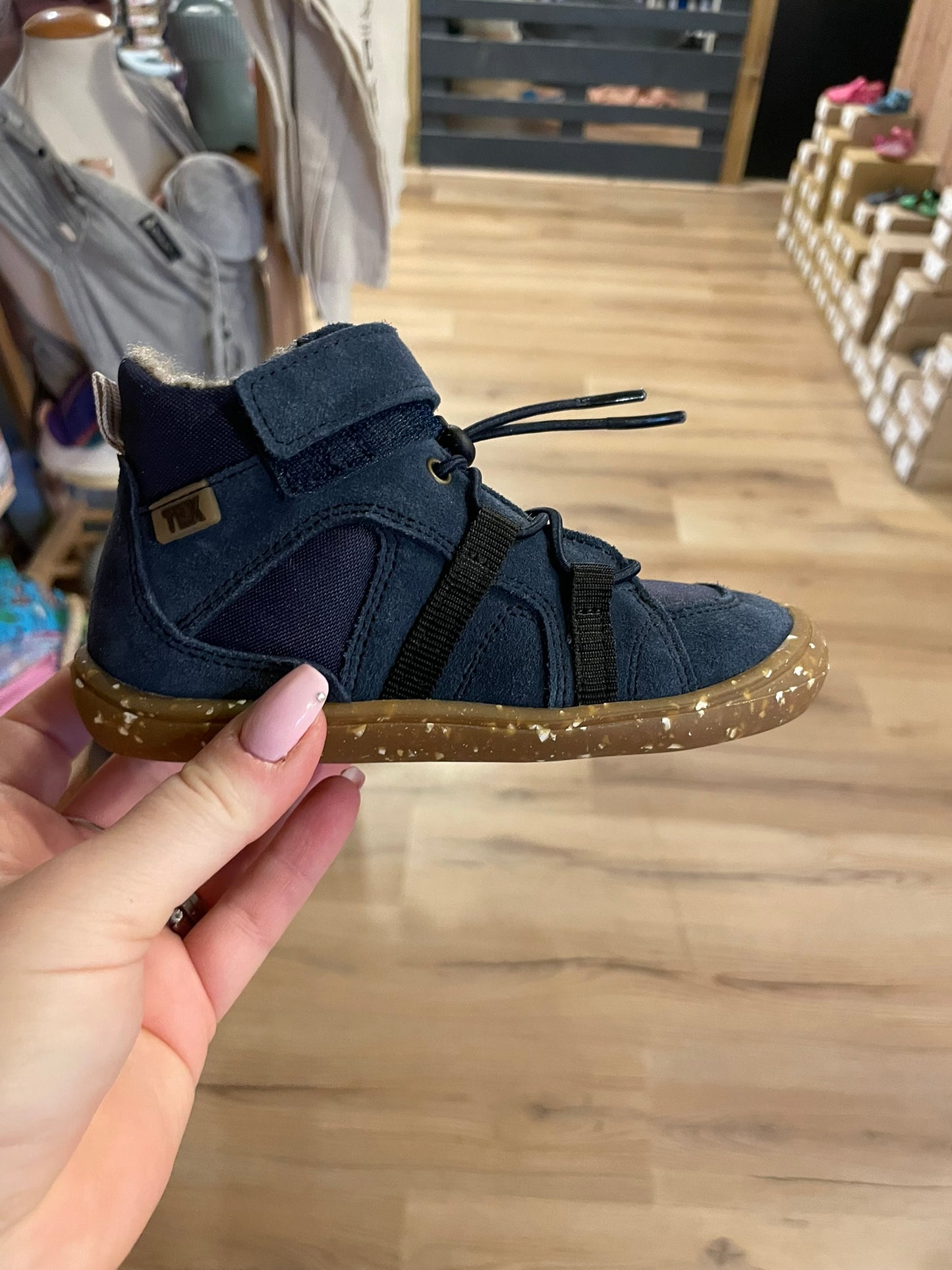 Develab Navy Fantasy Barfuß Tex Winterstiefel