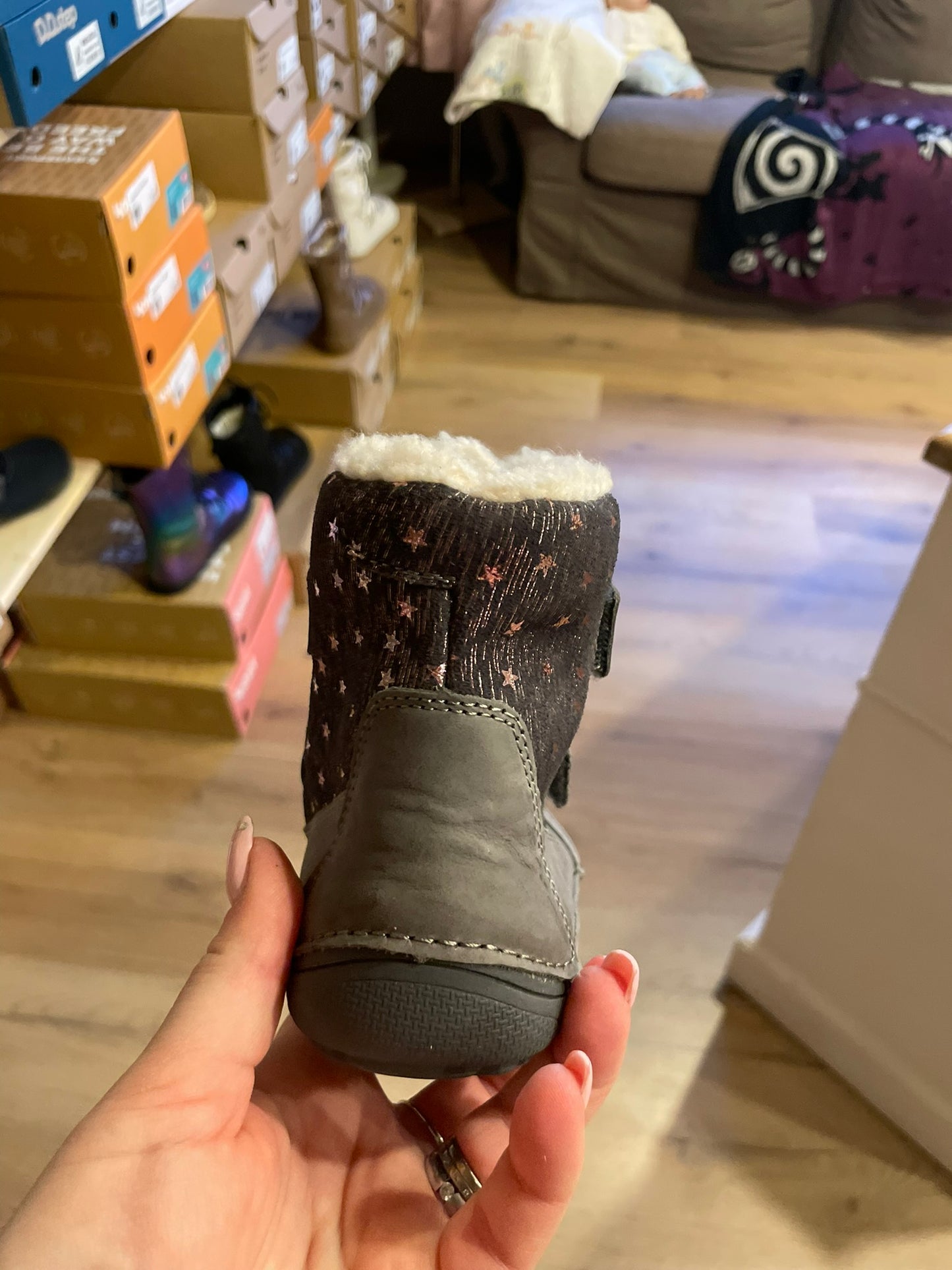 D.D. Step Glitzer Winterstiefel