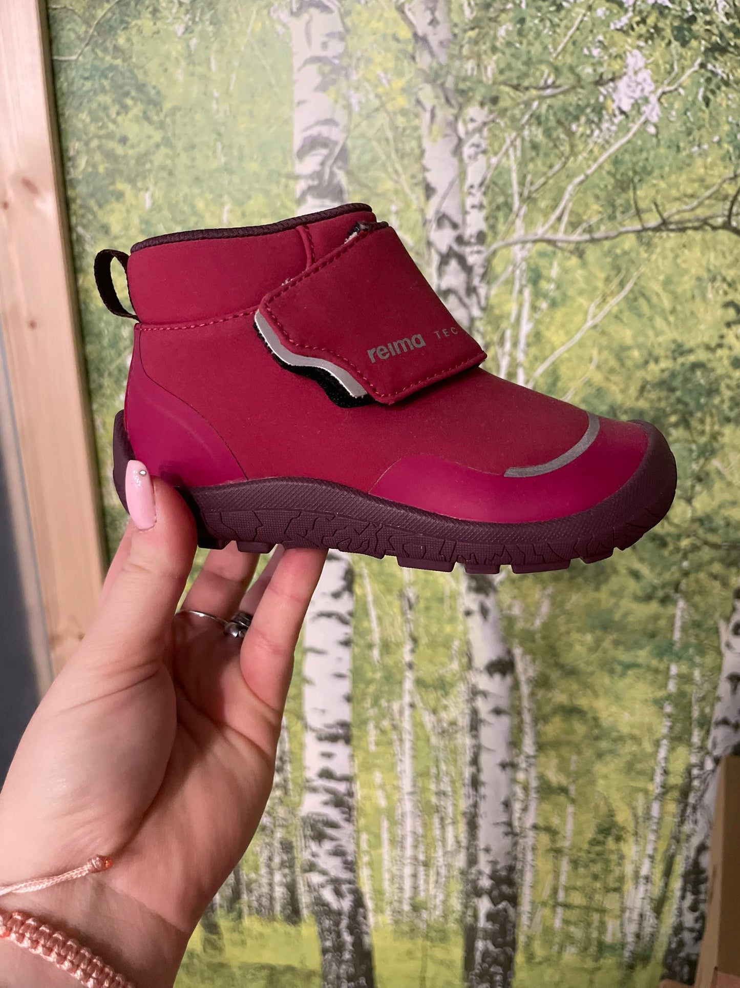 Reima Tex Hyppii Mid Cut Barfuß Schuhe (Lila/Pink)