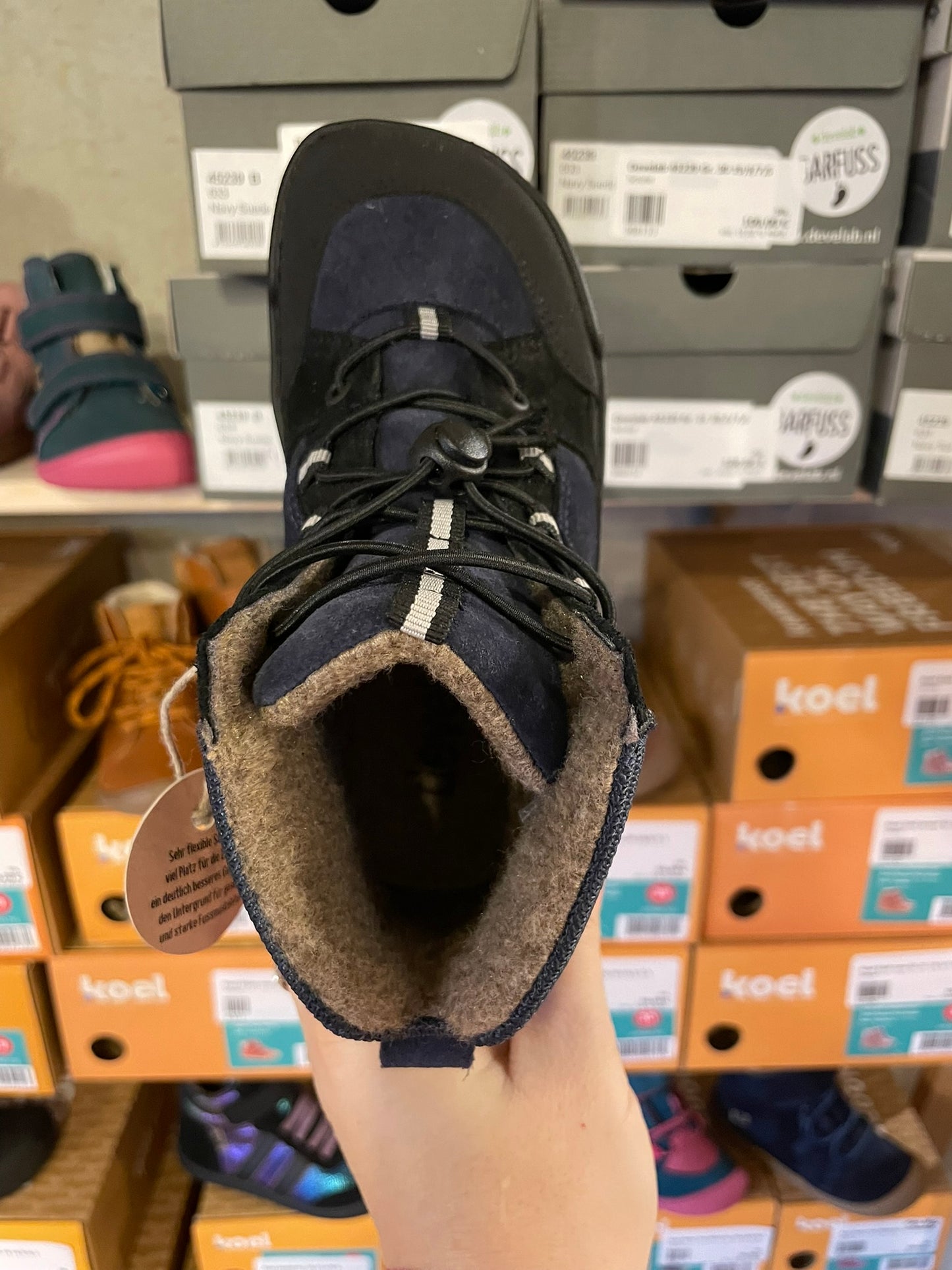 Develab MidCut Barfußschuh TEX Membran