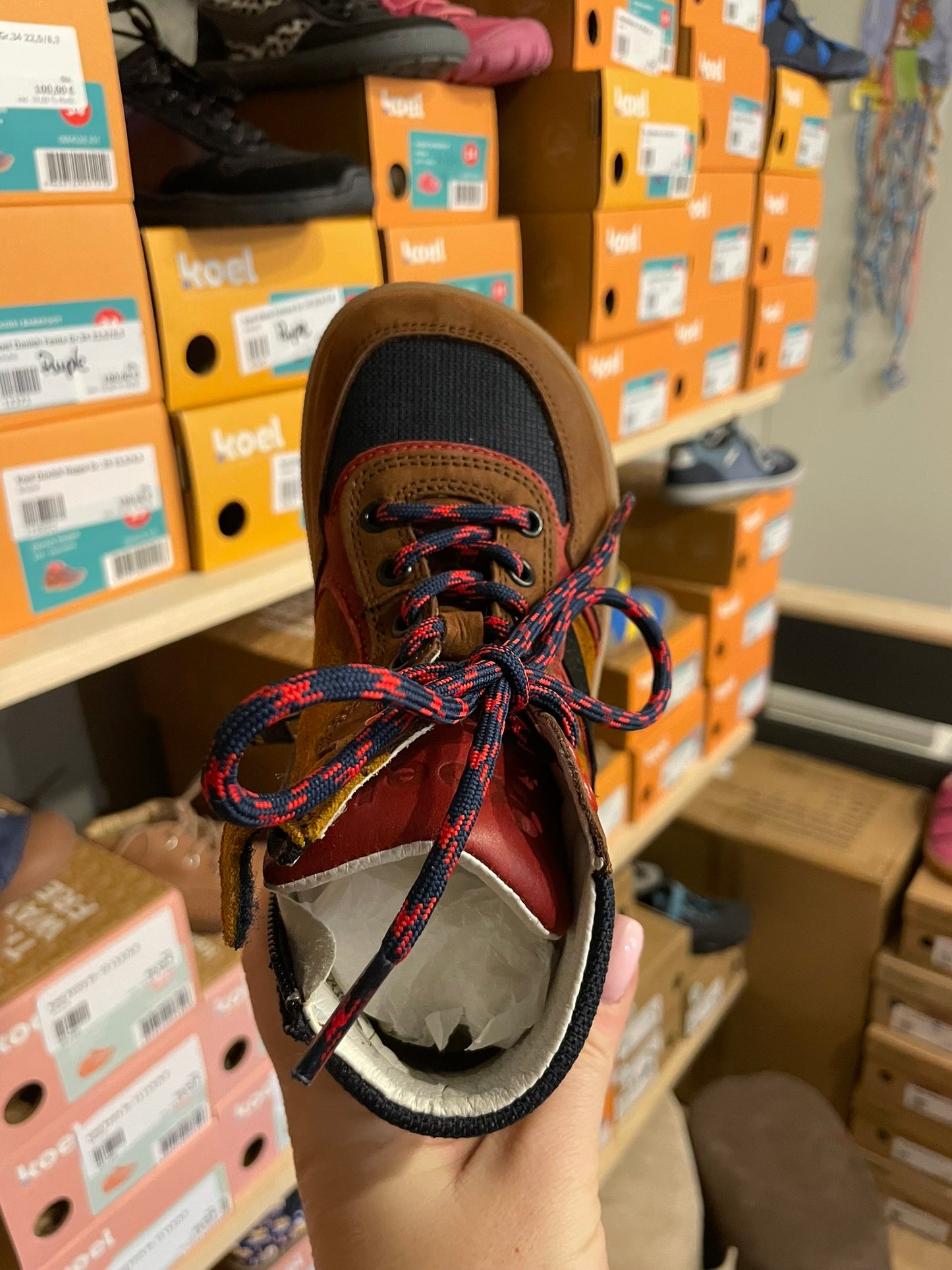 Koel Danish Nappa Barfuß High-Top Sneaker Kinder