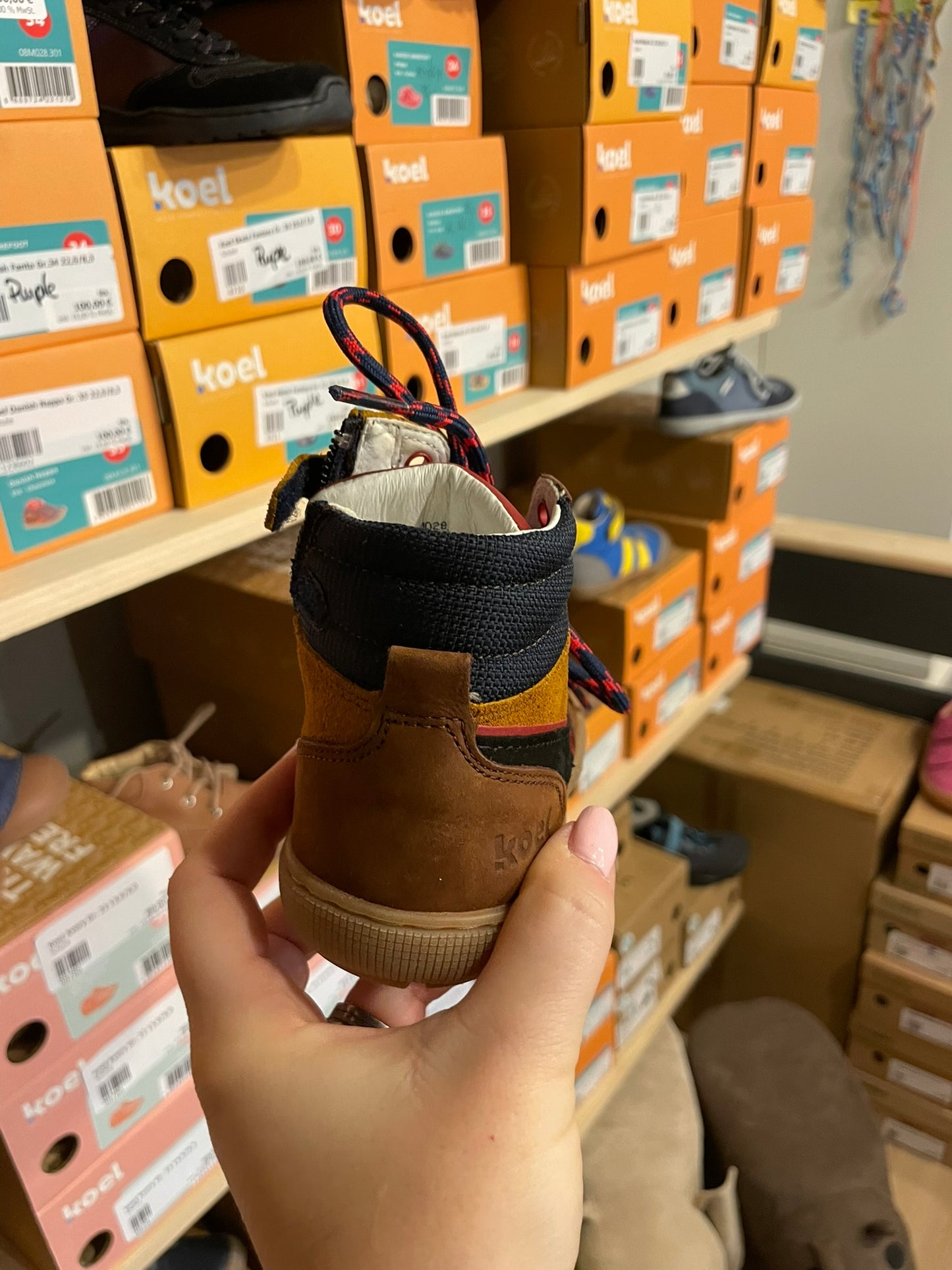 Koel Danish Nappa Barfuß High-Top Sneaker Kinder