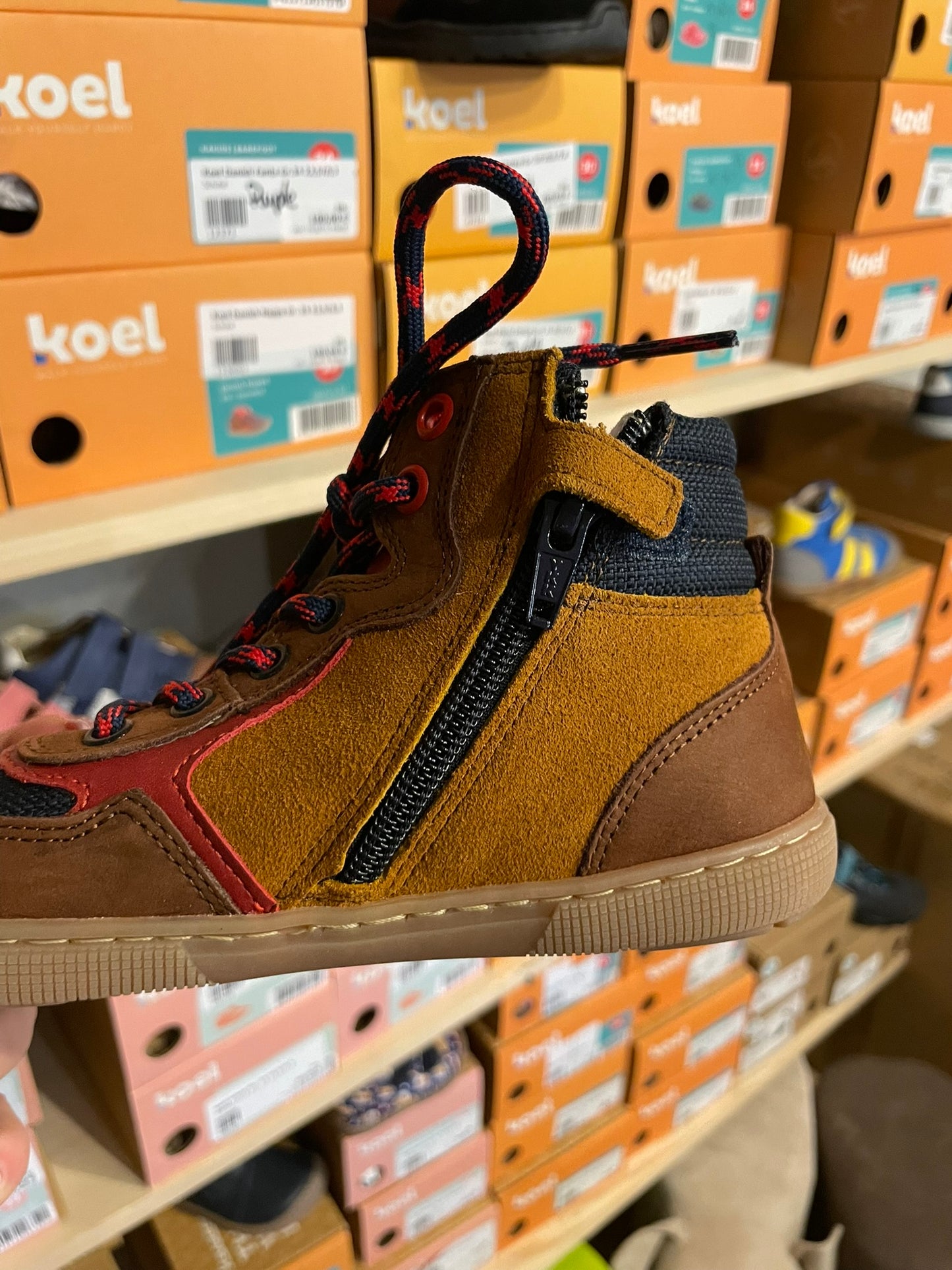 Koel Danish Nappa Barfuß High-Top Sneaker Kinder