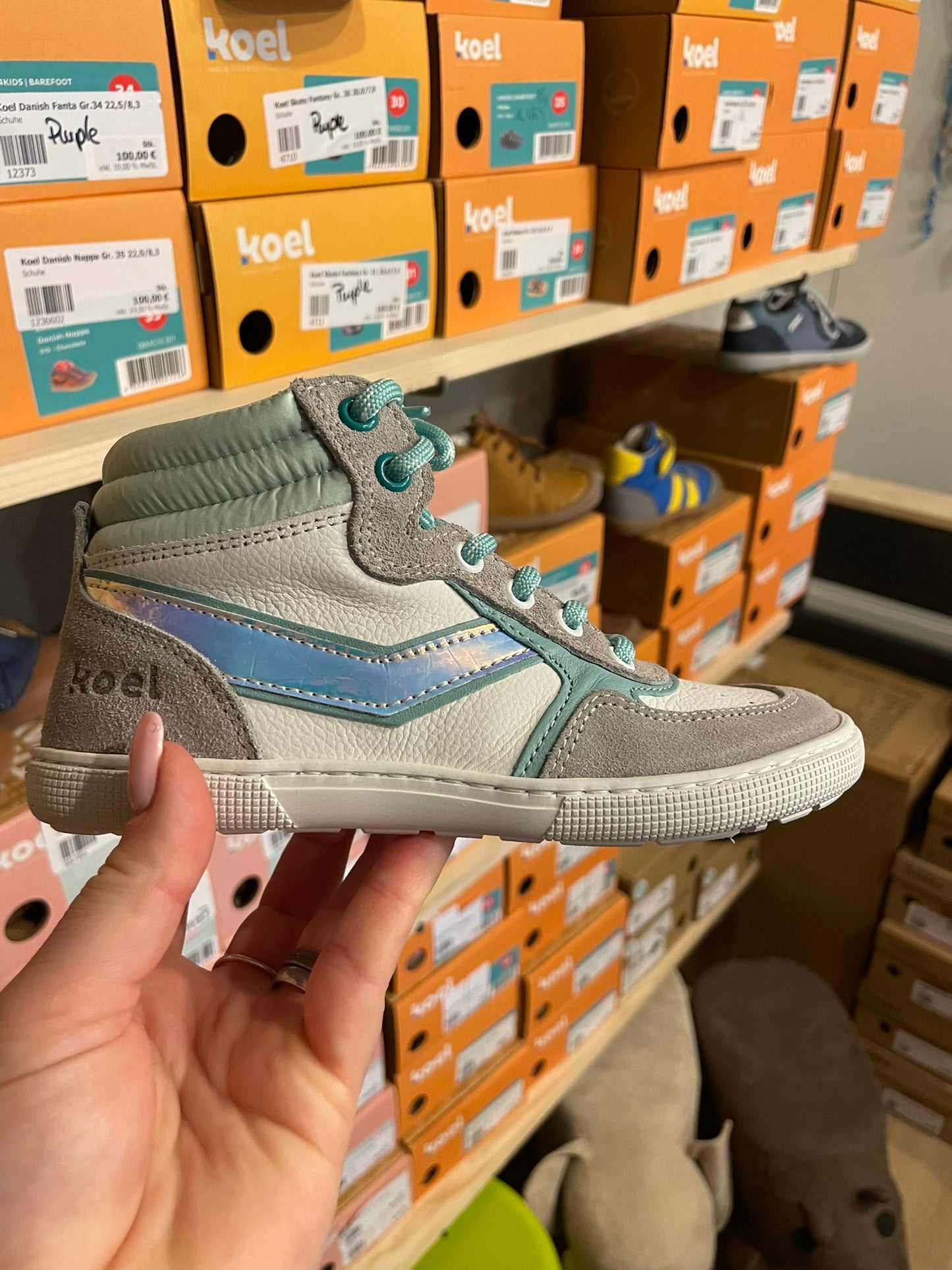 Koel Danish Nappa Barfuß High-Top Sneaker Kinder