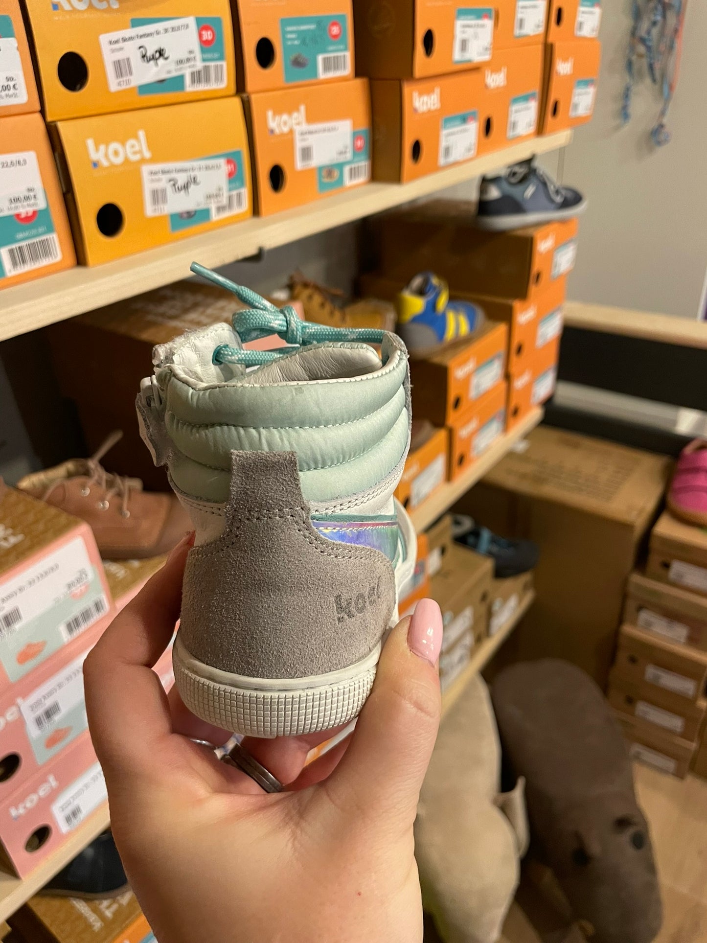 Koel Danish Nappa Barfuß High-Top Sneaker Kinder