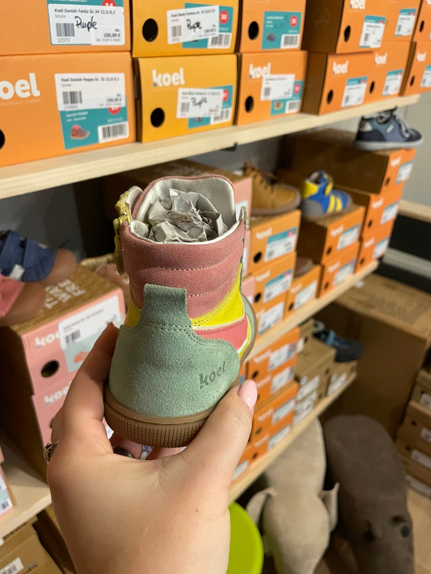 Koel Danish Nappa Barfuß High-Top Sneaker Kinder