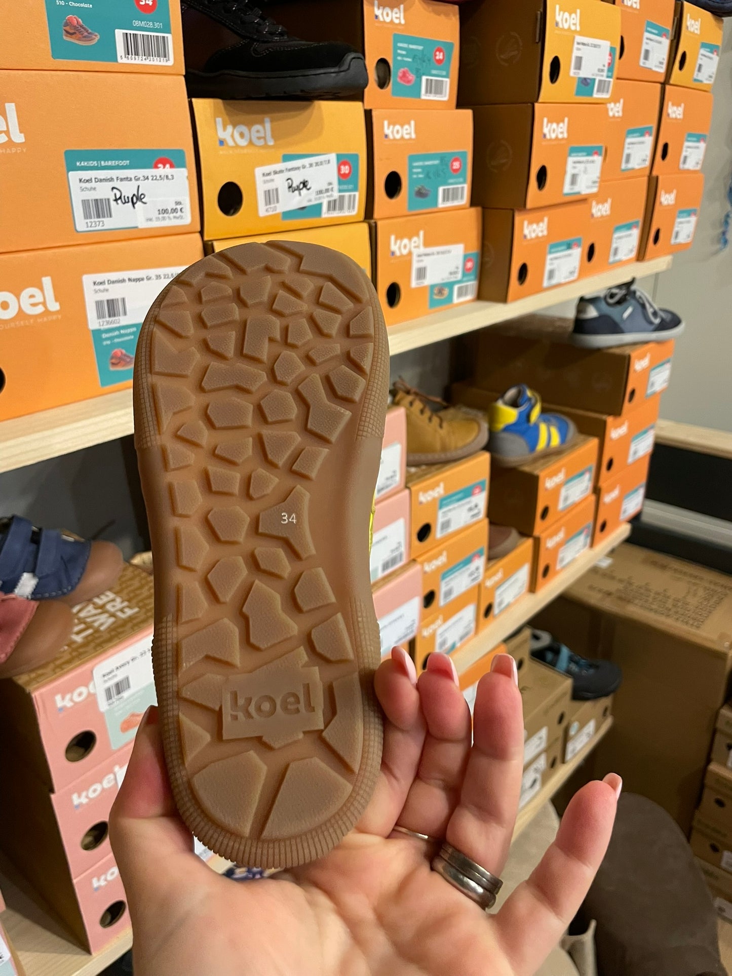 Koel Danish Nappa Barfuß High-Top Sneaker Kinder