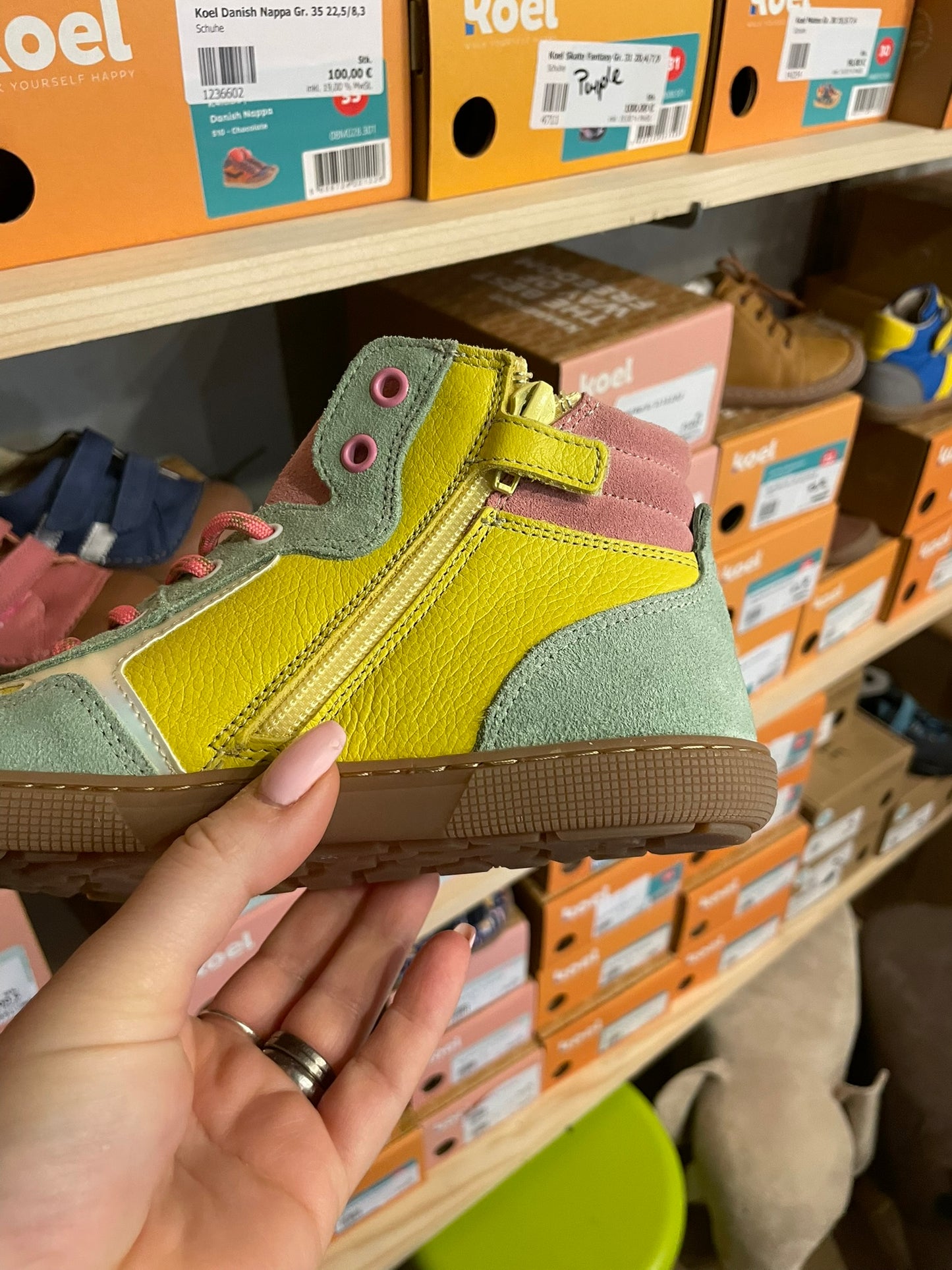 Koel Danish Nappa Barfuß High-Top Sneaker Kinder