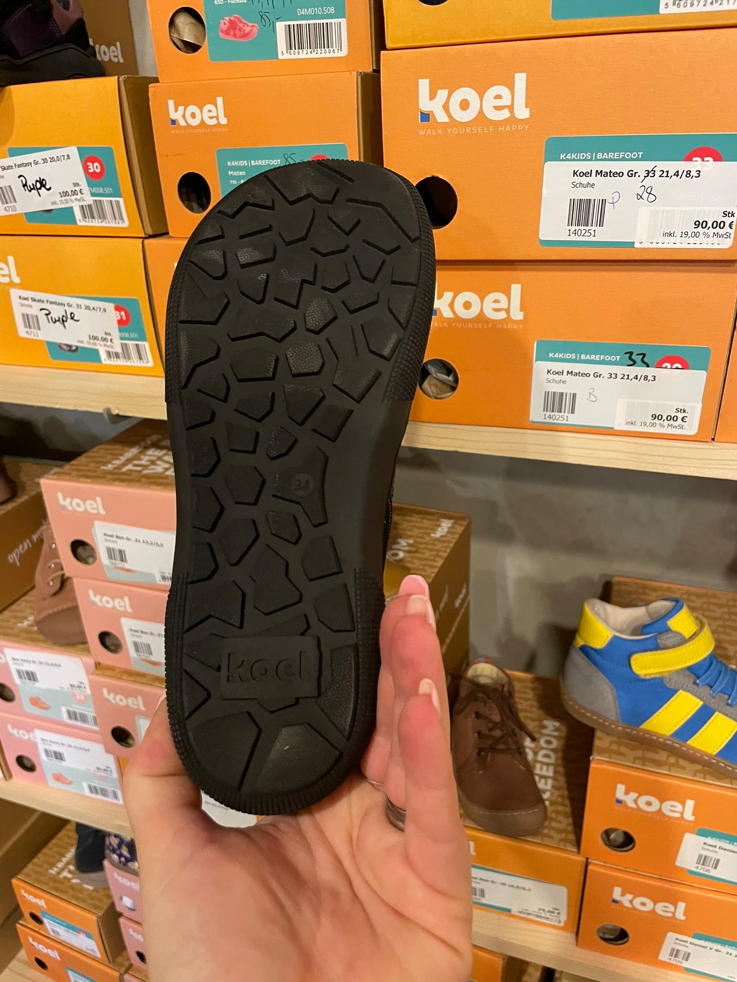 Koel Danish Nappa Barfuß High-Top Sneaker Kinder