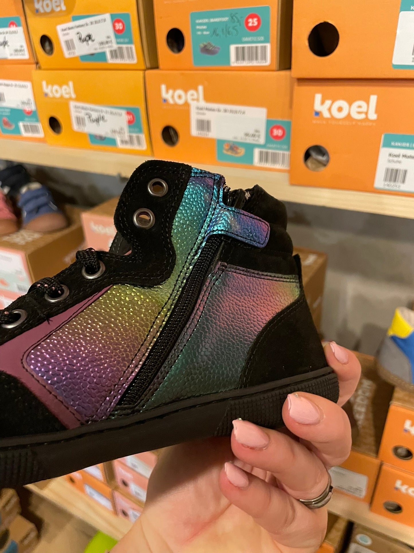 Koel Danish Nappa Barfuß High-Top Sneaker Kinder