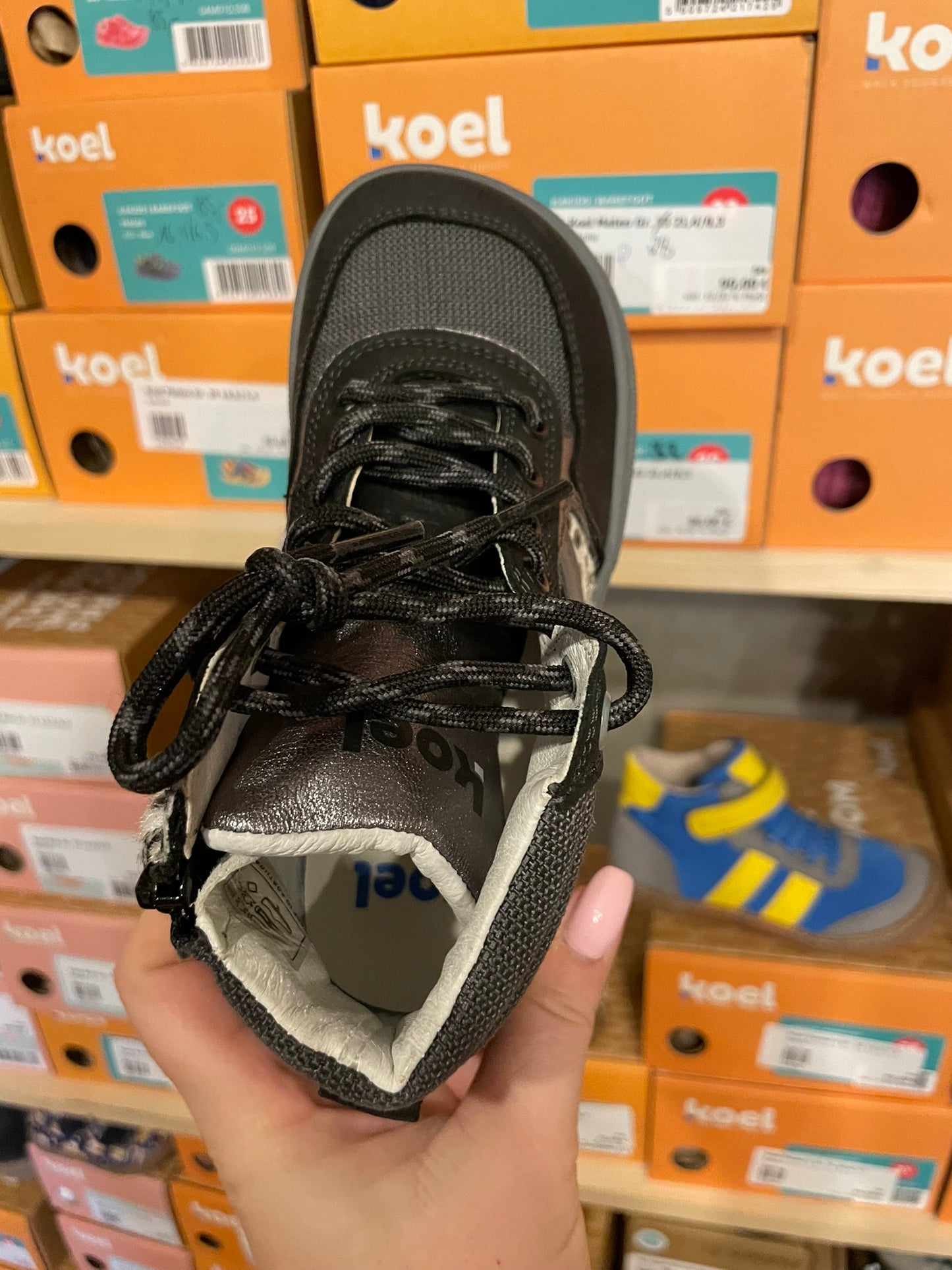 Koel Danish Nappa Barfuß High-Top Sneaker Kinder