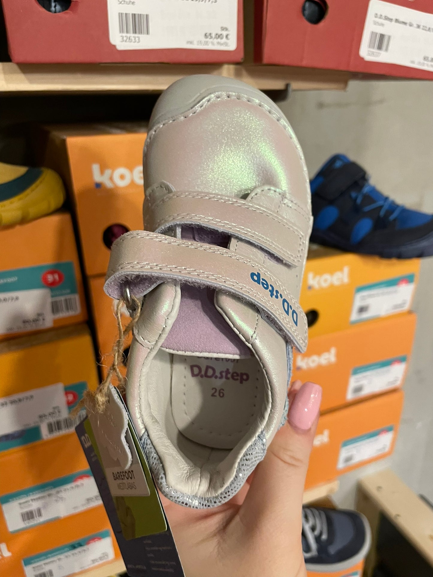 D.D. Step MidCut Barfußschuh Silver  (S073-41984MA)