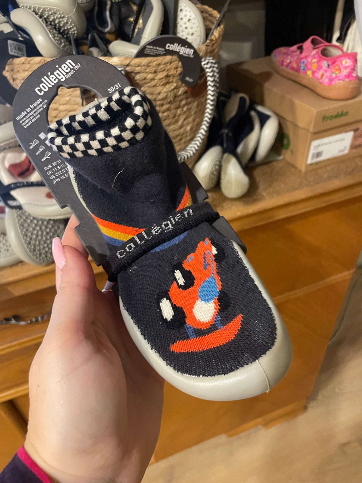 Collegien Sockenschuhe Hausschuh