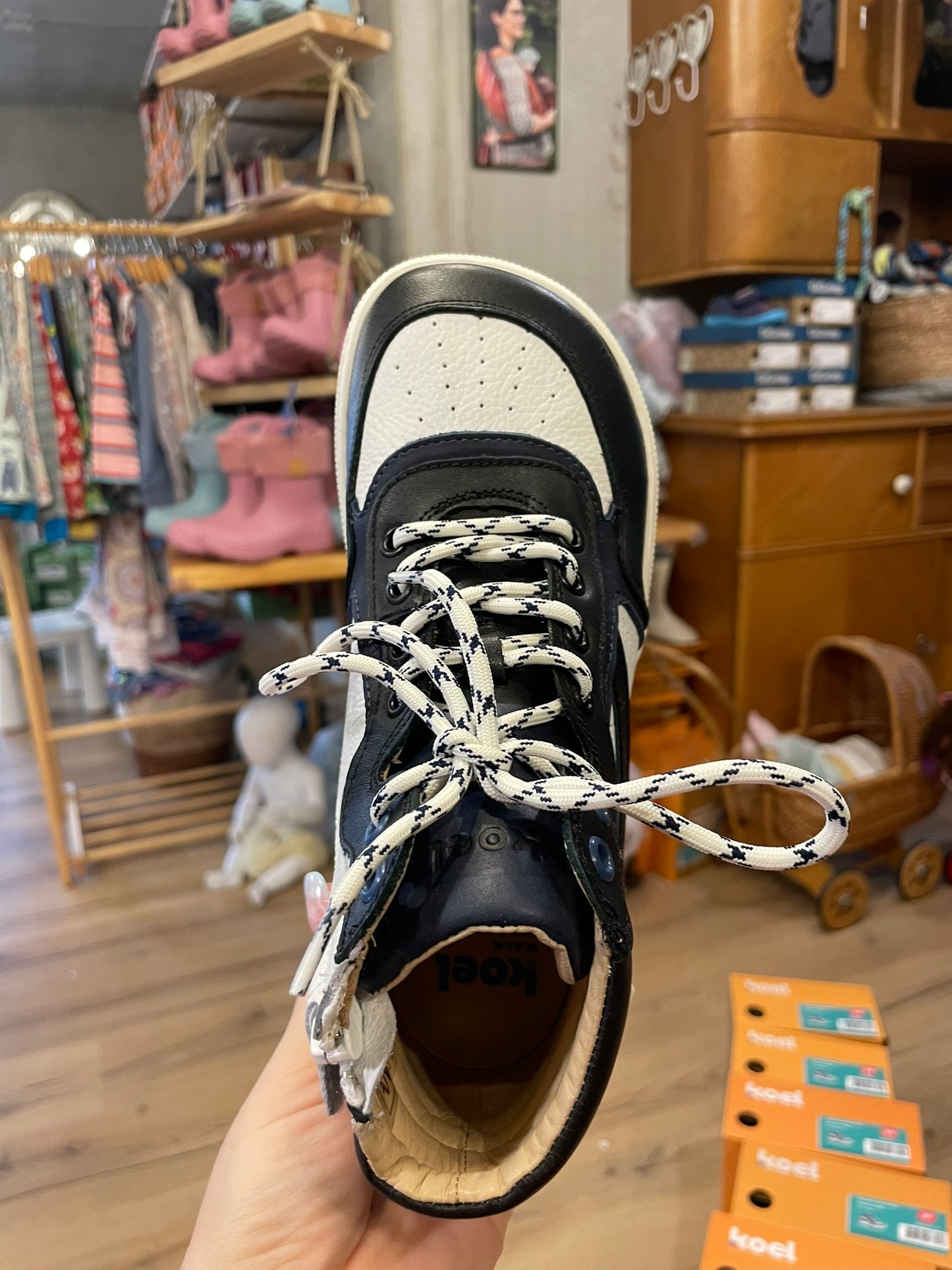 Koel Danish Nappa Barfuß High-Top Sneaker Kinder