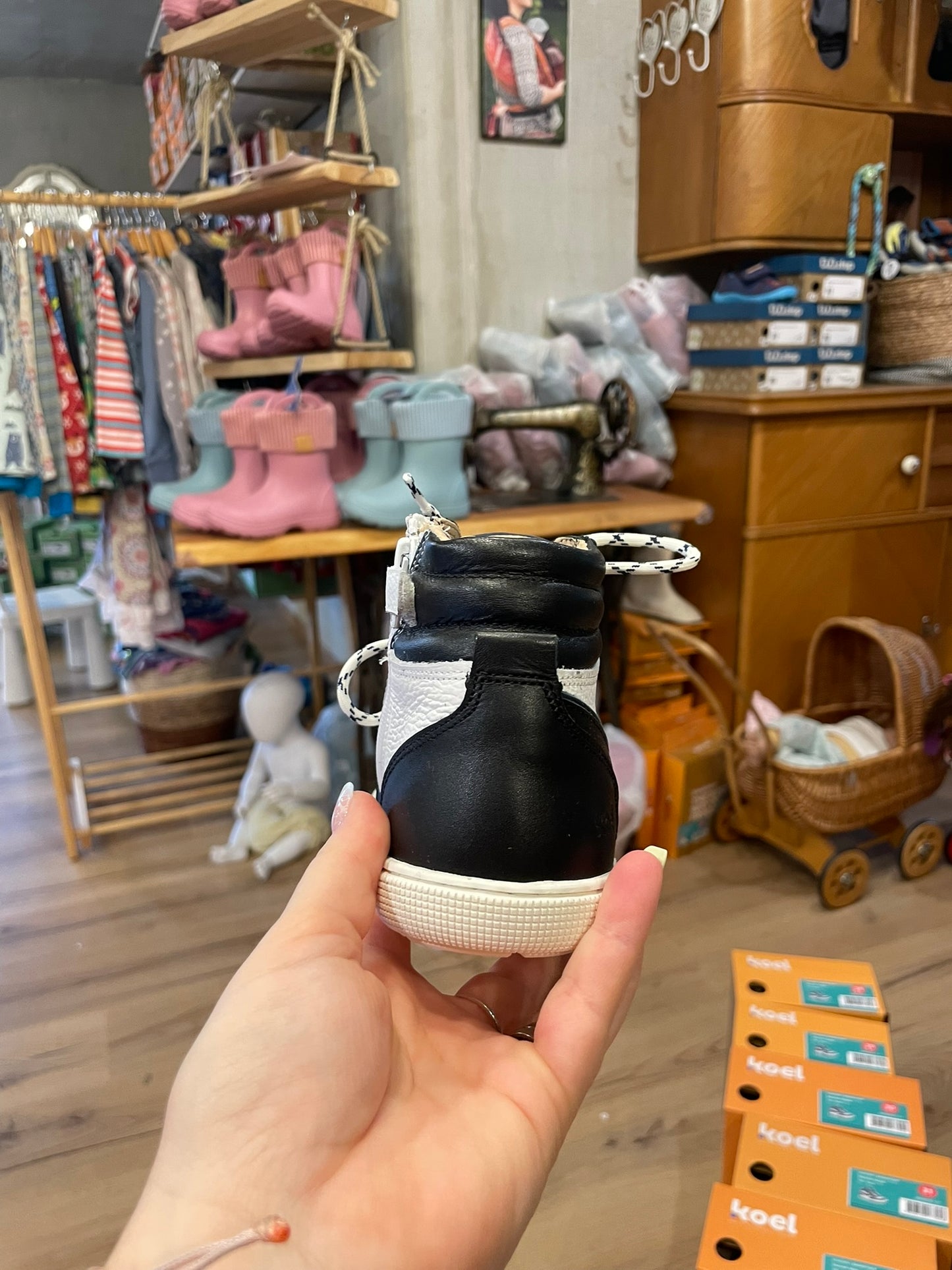 Koel Danish Nappa Barfuß High-Top Sneaker Kinder