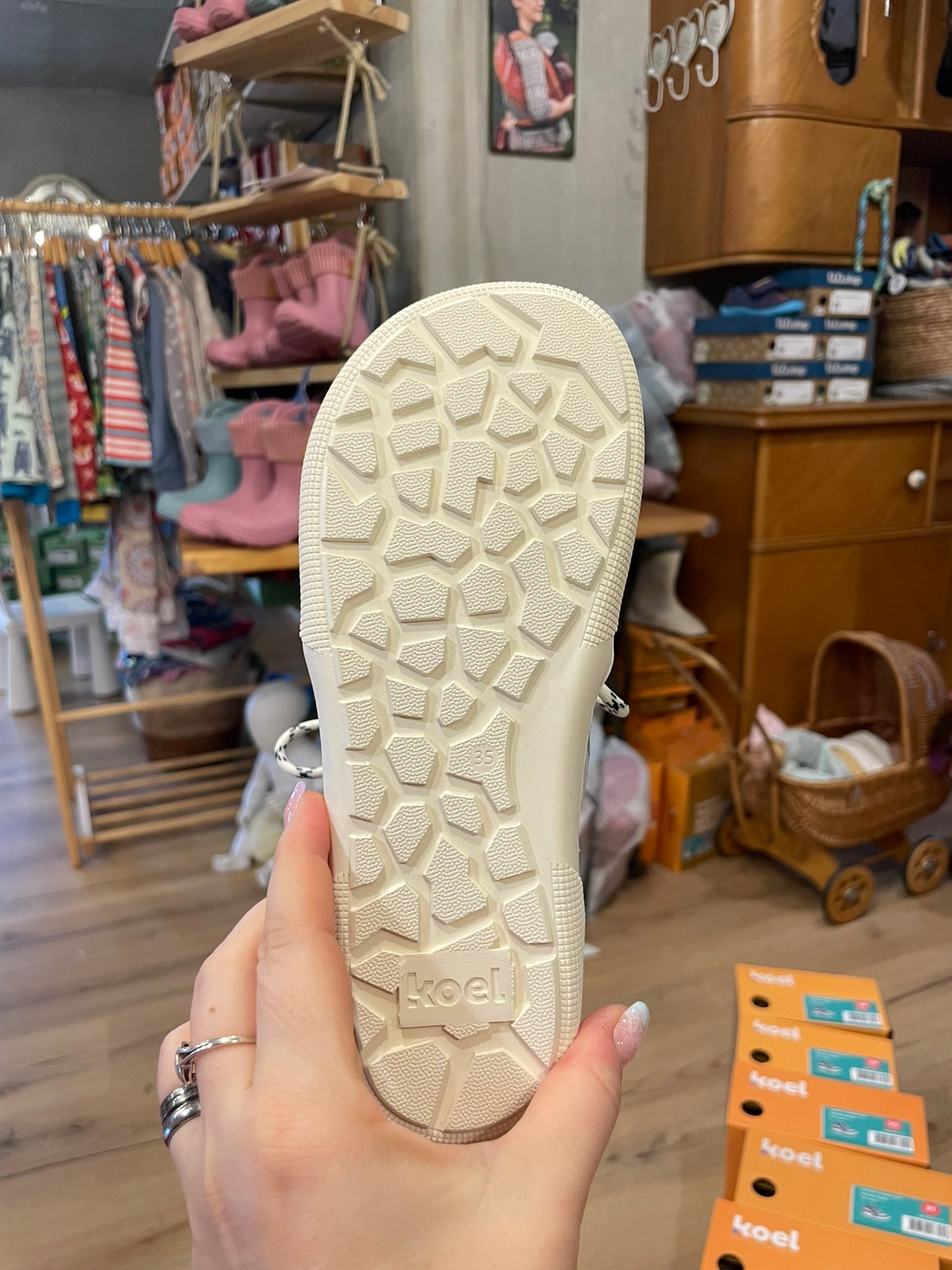 Koel Danish Nappa Barfuß High-Top Sneaker Kinder