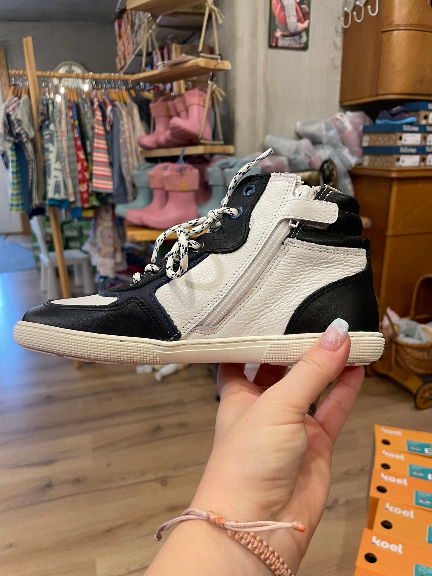 Koel Danish Nappa Barfuß High-Top Sneaker Kinder