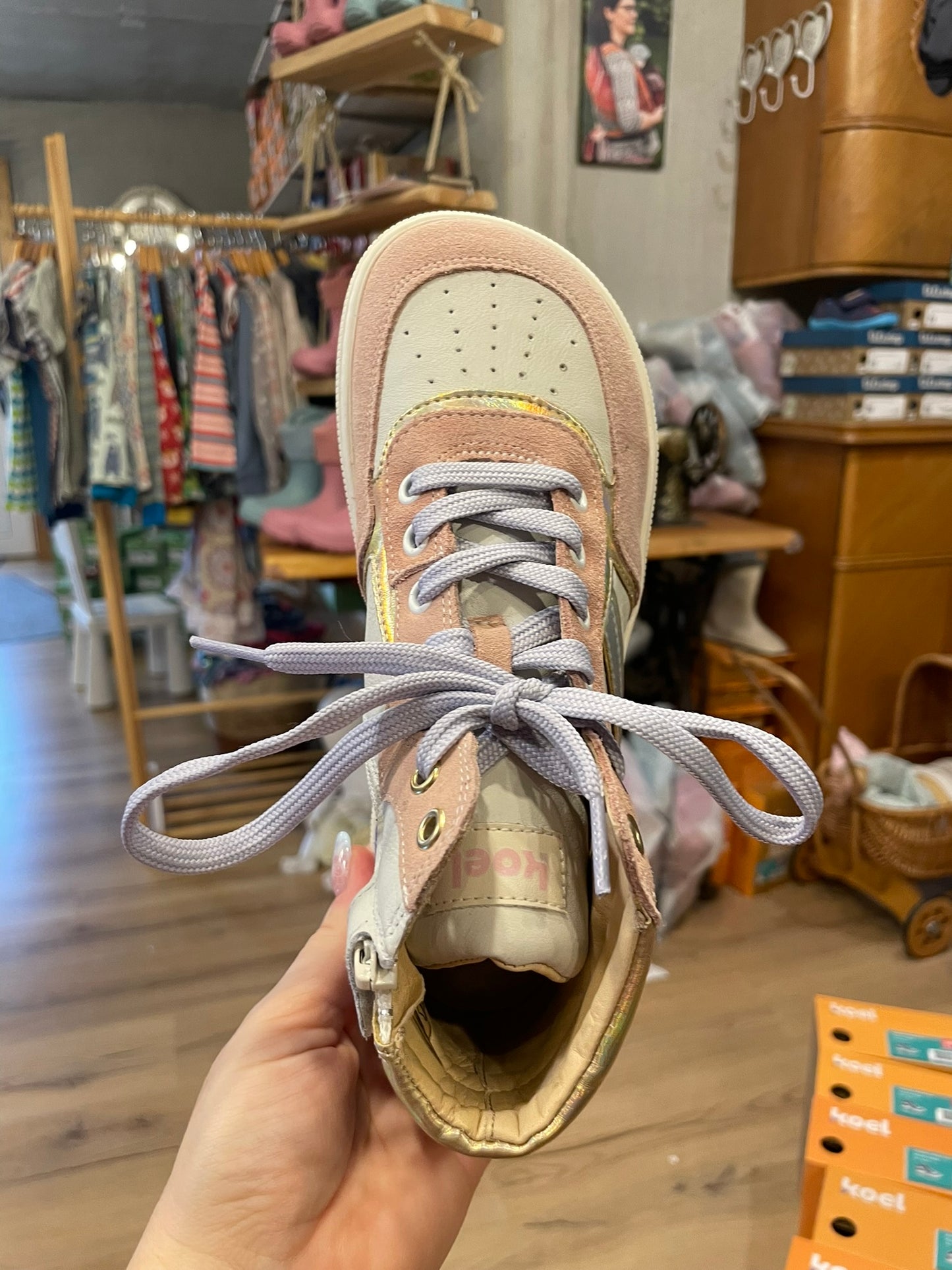 Koel Danish Nappa Barfuß High-Top Sneaker Kinder