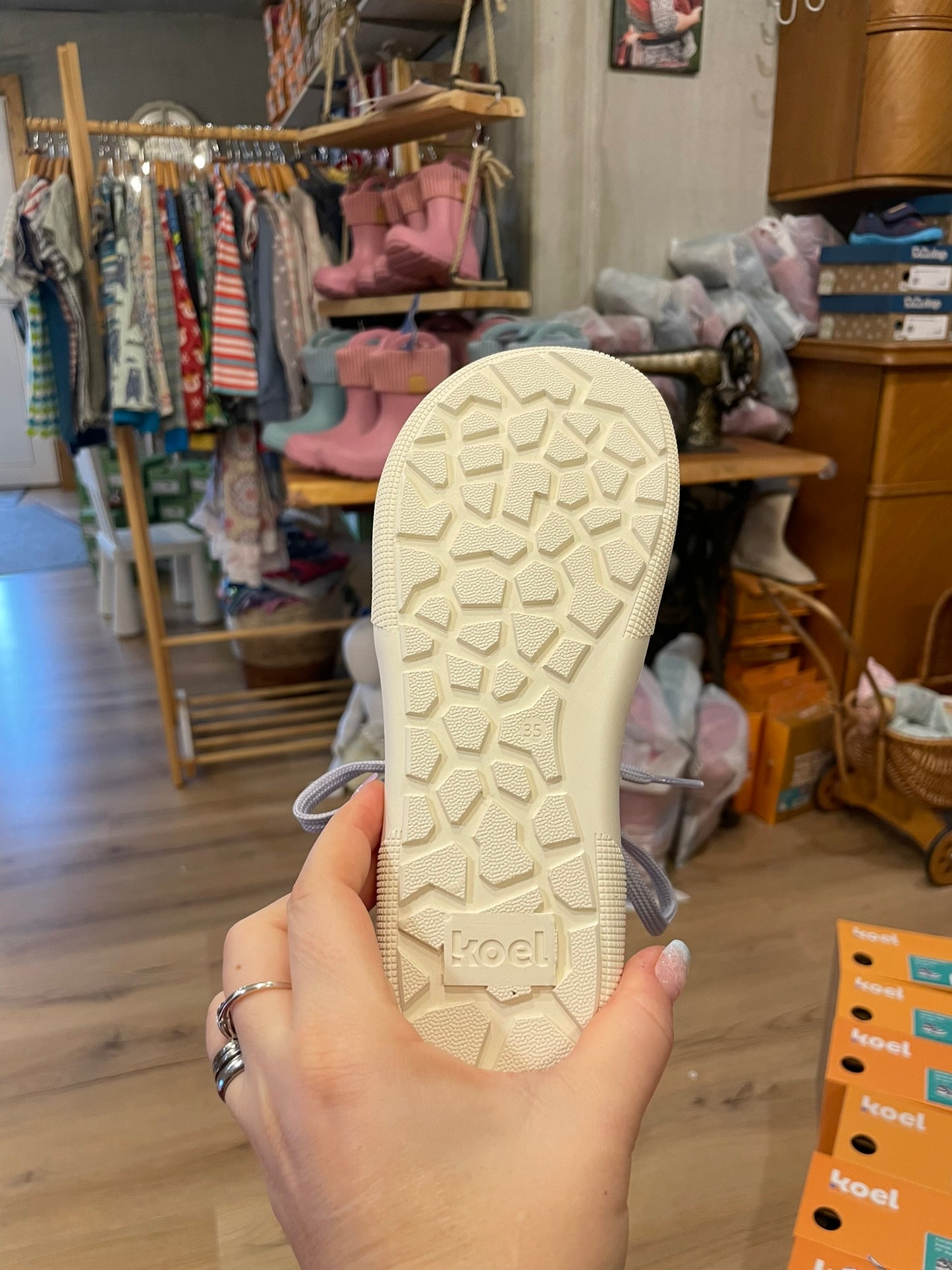 Koel Danish Nappa Barfuß High-Top Sneaker Kinder