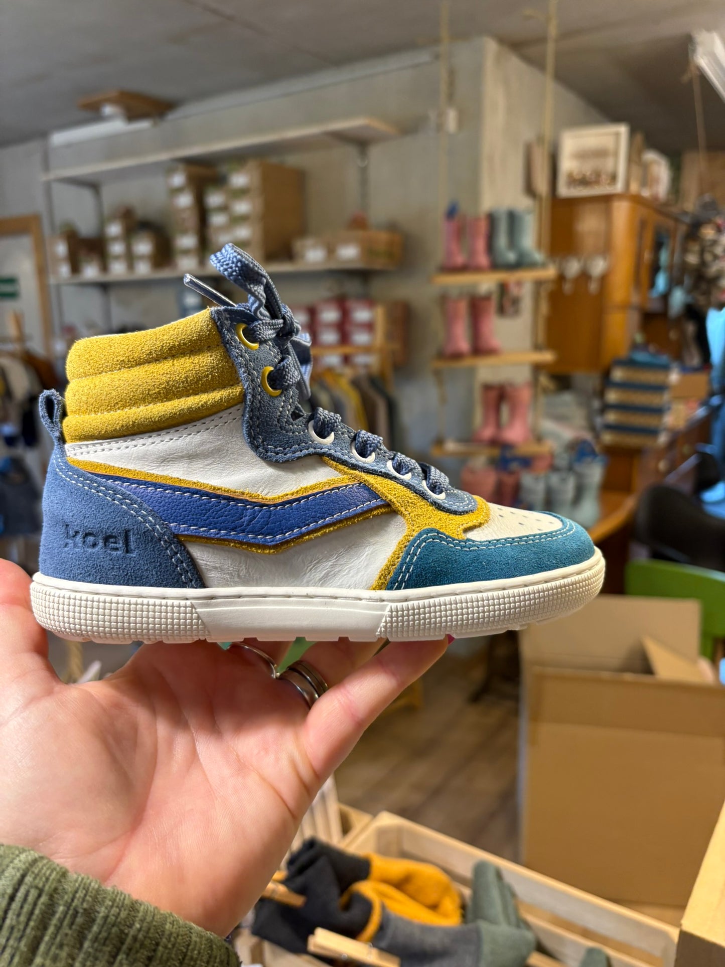 Koel Danish Nappa Barfuß High-Top Sneaker Kinder