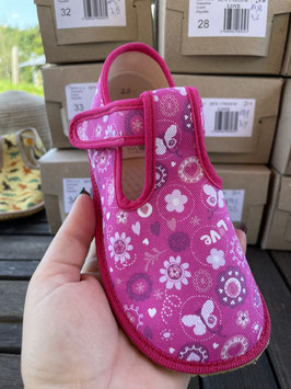 Beda Slim Kinder Hausschuhe BFN 170020/W LOVE