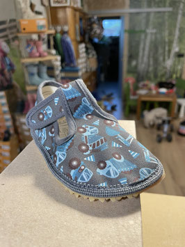 Beda Slim Kinder Hausschuhe BFN 170020/W TRUCKS